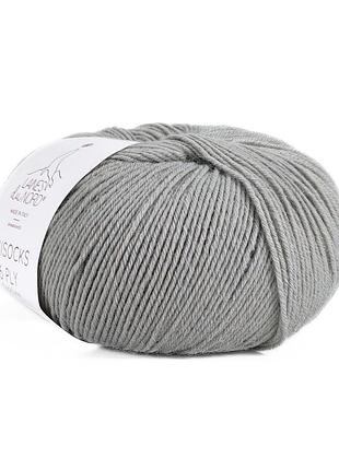 Пряжа unisock 6 ply/юнисок 6 ply, серый 17, laines du nord