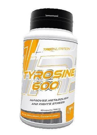 Тирозин амінокислота, tyrosine, trec nutrition 60капс (27101012)