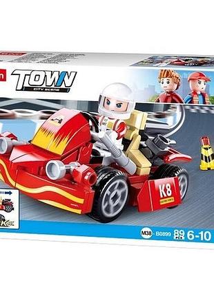 Конструктор "sluban" піт-стоп, фігурка, 89 деталей m38-b0899