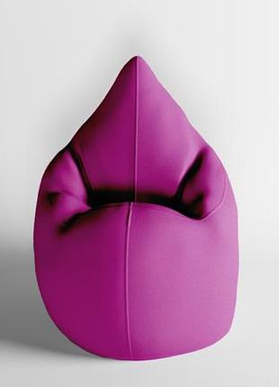 Крісло - мішок skypuff краплинка 120х80 оксфорд 600d.pu.wr 143 темно малиновой