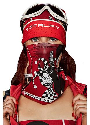 Женский бафф bw7 красно-черно-белый (06399781), totalfit