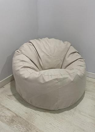 Крісло - мішок skypuff хмаринка 85 см велюр great ecru
