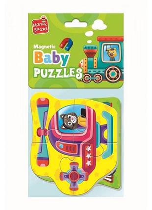 Бебі-пазли магнітні "малюк зможе. транспорт" vt3208-29