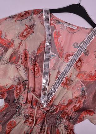 Шифонова блуза з v-вирізом todays woman2 фото