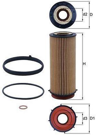 Фильтр масляный bmw x5 (e70) xdrive 30 d 2006.02 - 2013.07 mh ox560deco