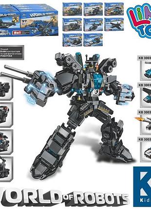 Конструктор транспорт,від 95 деталей, 8в1, kb3003