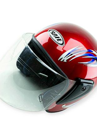 Шлем без бороды дешевый (красный)
