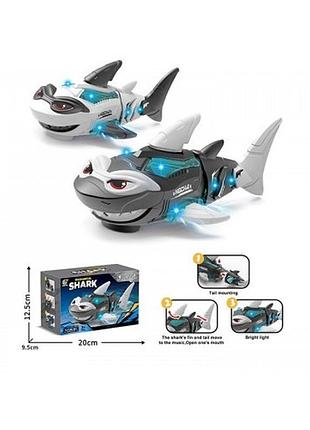 Акула 29 см, музика/звук,світло,їздить, 3382