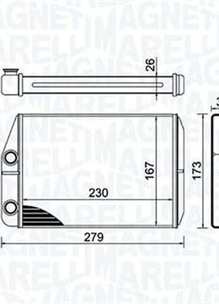Радиатор печки fiat ducato autobus (250_, 290_) 110 multijet 2,3 d 2011/10- mm br443