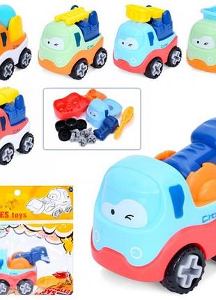 Конструктор будівельна техніка, на шурупах, 6,5см, 201-203