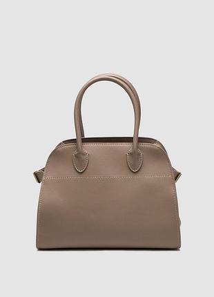 Женская кожаная сумочка the row soft margaux 26 bag in brown capucines 26 х 20 х 16 см