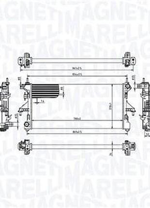 Радиатор охлаждения fiat ducato (250) (06-) 3.0 gas|fiat ducato (250) (06-) 3.0 jtd mm bm2150