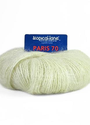 Пряжа paris 70/париж 70, приглушений салатовий 425, tropical lane