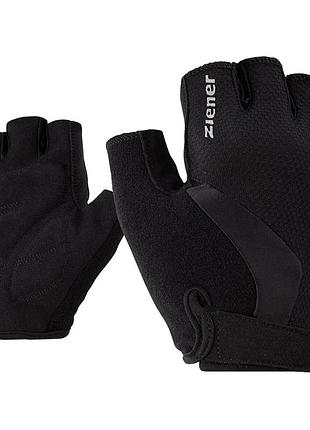 Велорукавиці чоловічі ziener crido для велоспорту нековзні з короткими пальцями