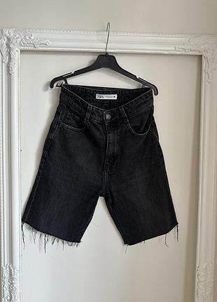 Джинсові шорти бермуди zara