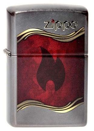 Запальничка zippo flame gray dusk, 28378.120