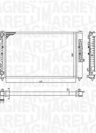 Радиатор охлаждения vw passat - a6 mm bm1917