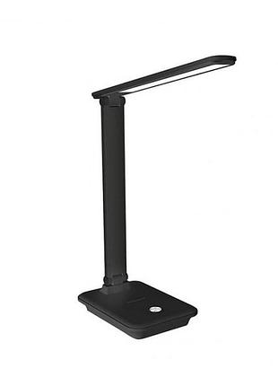 Світильник led electrohouse 10вт чорний 2700к/4100к/6500к 700 лм з бездротовою зарядкою eh-lmt-wc2