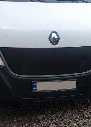 Зимняя решетка матовая для renault master 2010-2014 верхняя дефлектор для защиты от снега и льда ve-33