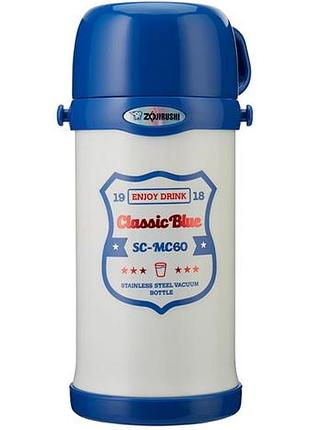 Термос zojirushi sc-mc60wa детский 0.6l белый/синий