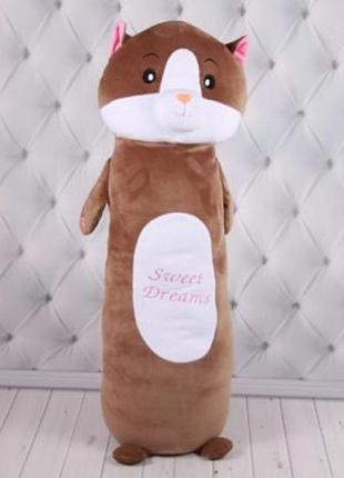 М'яка іграшка "обіймашка котик" 25x22х75 00276-3