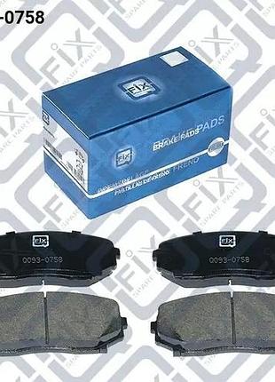Колодки тормозные, q093-0758