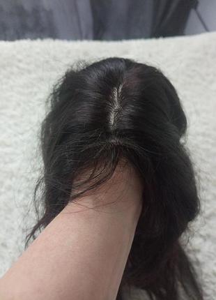 Накладка з натурального  волосся довжина 40 см