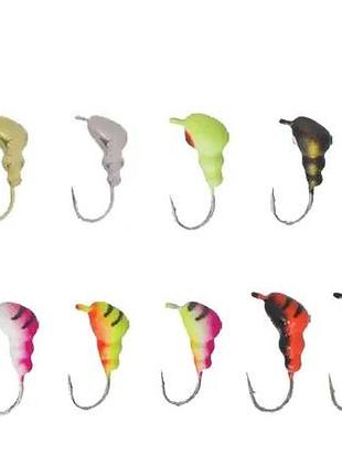 Мормышка вольфрамовая fishing roi мураха з вушком 3.0mm 0.3g ц:copper