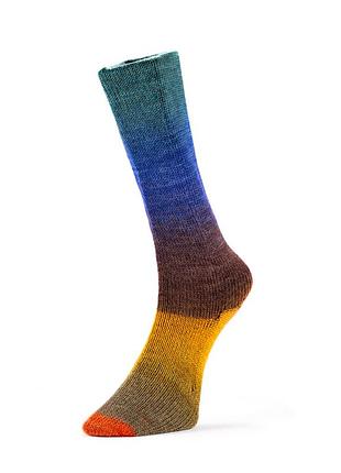 Пряжа harmonious sock/хармоніус сок, помаранчевий-пісочний-жовтий-коричневий-блакитний-бірюзовий 14, laines du nord