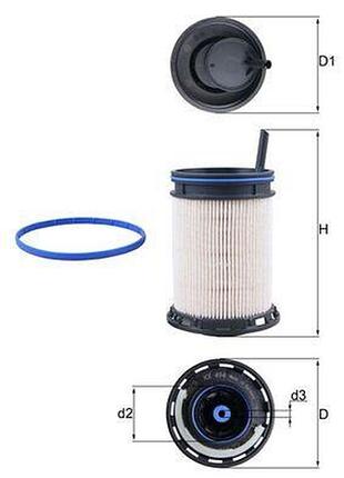 Фільтр паливний vw touareg (cr7, rc8) 3.0 tdi 4motion 2017.11 - mh kx494deco