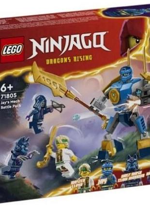 Конструктор "lego" ninjago бойовий набір робота джея 71805