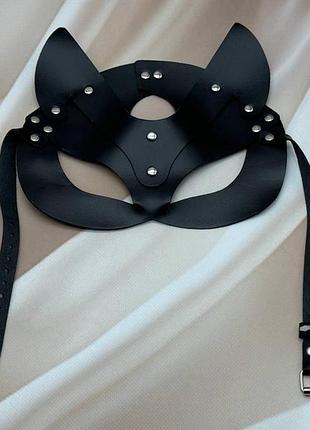 Женский набор для секса маска кошечки + анальная пробка