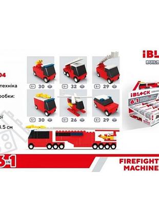 Конструктор "kids hits. iblock junior" пожежна, 28-32 деталей, kh51/004 ki