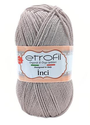 Пряжа inci/инчи,серый 70997, etrofil