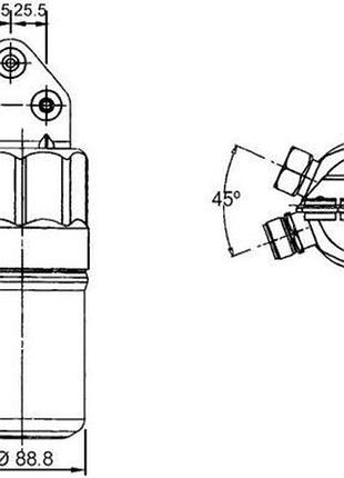Осушитель кондиционера audi a6 c5 avant (4b5) 2.5 tdi quattro 1997.11 - 2005.01 mh ad 187 000s