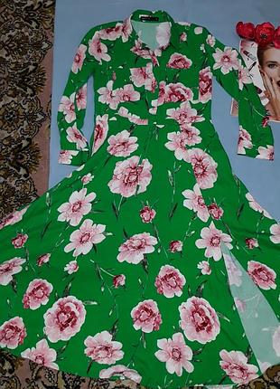 Брендовое платье сукня размер 42-44 / 8-10 летнее новое натуральная вискоза monito