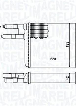 Радиатор печки fiat ducato pianale piatto/telaio (230_) 2.8 tdi 1998/12- mm br401