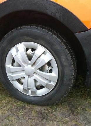 Накладки на арки для renault kangoo 2008-2012 abs пластик самоклейка захист від бруду ve-33