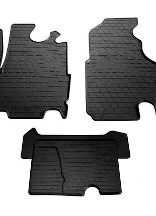 Резиновые коврики stingray premium для nissan interstar 1997-2010 3 шт защитные коврики для авто без зап ve-33