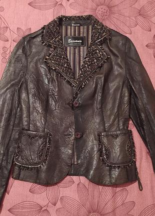 Шкіряна курточка-піджак