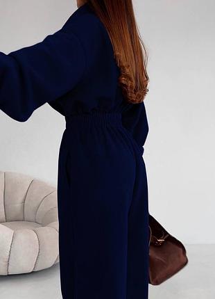 Комбинезон велюр спорт низ на затяжках