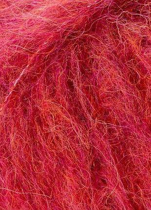 Пряжа alpaca brushed/альпака брушед, красный 56, laines du nord