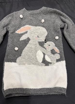 Подовдений свете туніка для дівчинки 3-4 роки