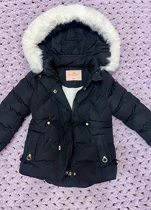 Тепла куртка на дівчинку,  2 — 3 роки