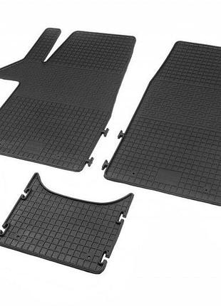 Резиновые коврики polytep для volkswagen t5 transporter 2003-2010 3 шт защитные в салон для авто ve-33