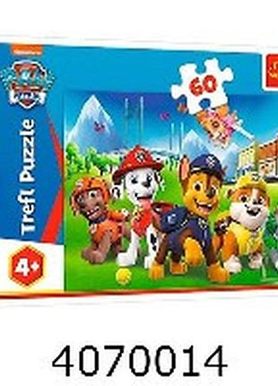 Пазли 60 ел. trefl "патруль у дворі"/щенячий патруль