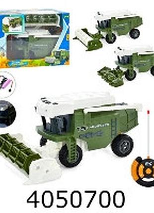 Комбайн радіо акум. в коробці гумові колеса 2 види + причіп 30*21*12см (12)