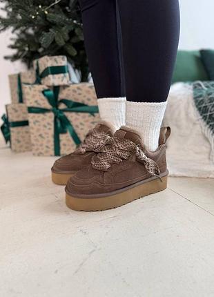Ugg lowmel sneaker platform chocolate