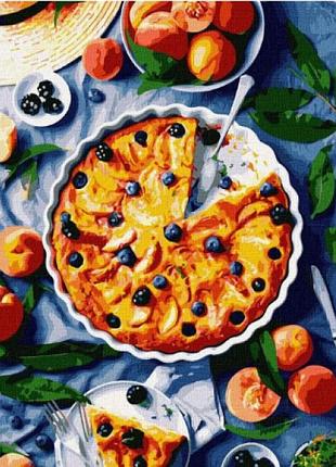 Картини по номерах акрил "персикова спокуса" 40х50см kho5611/ідейка