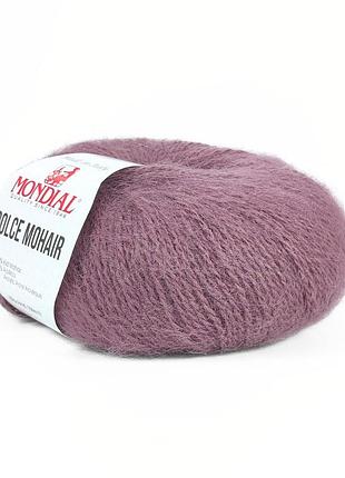 Пряжа dolce mohair/дольче мохер,какао с молоком 586, mondial